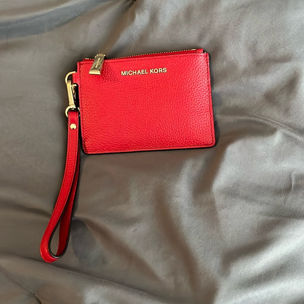 Michael Kors Red Wallet Change Purse